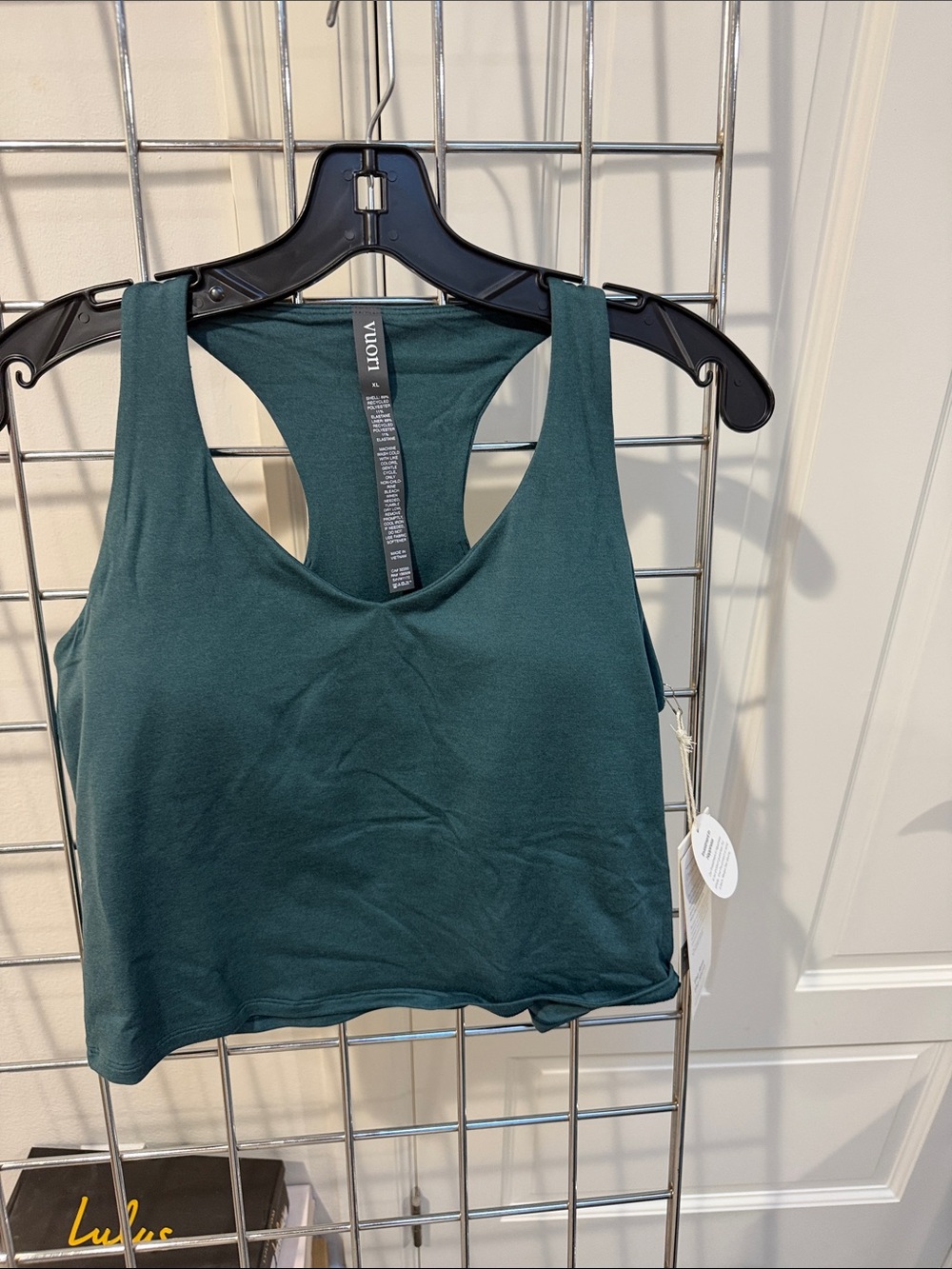 Vuori Women's Dark Teal Racerback Crop Top